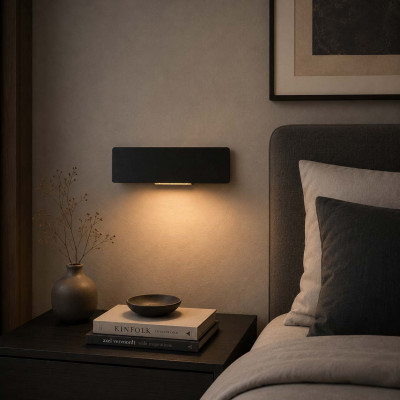 Ideal lux Zig Zag Applique a led con struttura in alluminio piccola dal design moderno Colore: Nero
