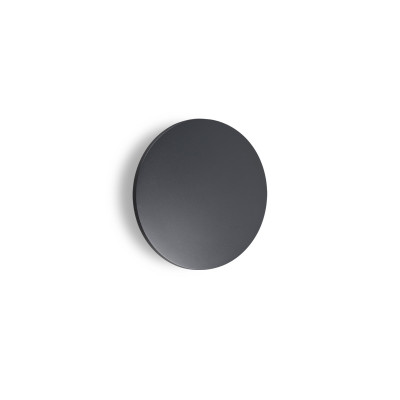 Ideal lux Punto Applique a led da esterno rotonda grande in alluminio e diffusore in vetro Colore: Antracite
