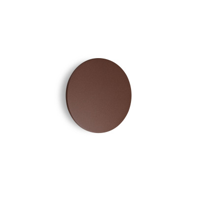 Ideal lux Punto Applique a led da esterno rotonda grande in alluminio e diffusore in vetro Colore: Caffelatte
