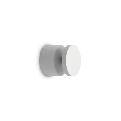 Ideal lux Toffee Applique a led da esterno rotonda in alluminio e diffusore in vetro temperato Colore: Bianco