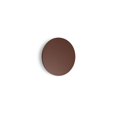 Ideal lux Punto Applique a led da esterno rotonda media in alluminio e diffusore in vetro Colore: Caffelatte
