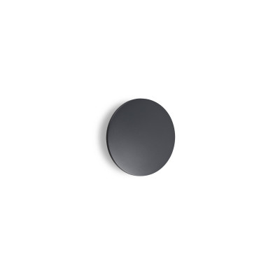 Ideal lux Punto Applique a led da esterno rotonda piccola in alluminio e diffusore in vetro Colore: Antracite