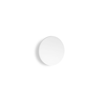 Ideal lux Punto Applique a led da esterno rotonda piccola in alluminio e diffusore in vetro Colore: Bianco