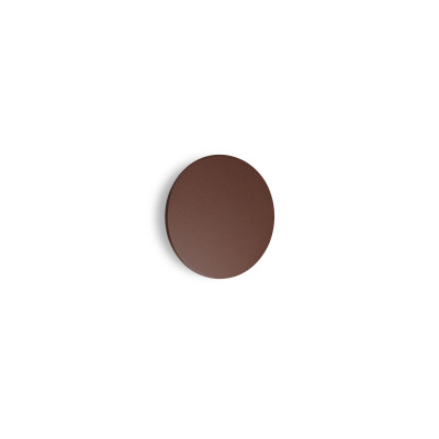 Ideal lux Punto Applique a led da esterno rotonda piccola in alluminio e diffusore in vetro Colore: Caffelatte