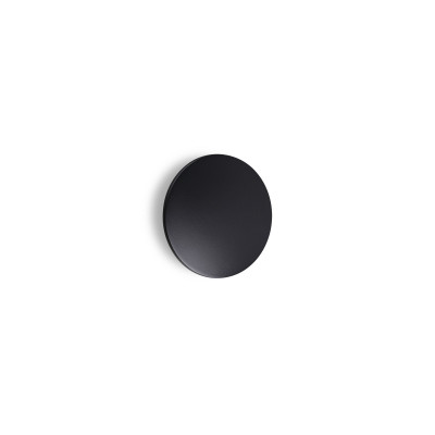 Ideal lux Punto Applique a led da esterno rotonda piccola in alluminio e diffusore in vetro Colore: Nero