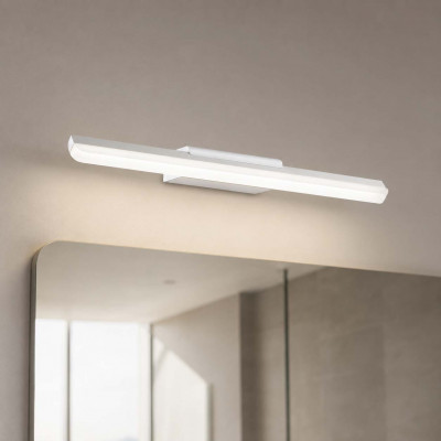 Ideal lux Riflesso Applique a led da parete struttura corta in metallo e diffusore satinato Colore: Bianco