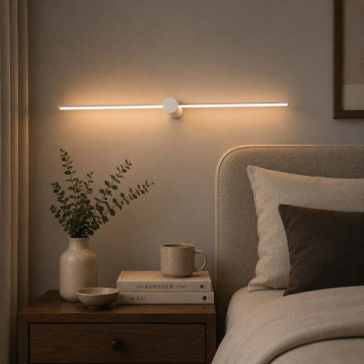 Ideal lux Filo Applique a led grande con struttura in alluminio dal design moderno Colore: Bianco