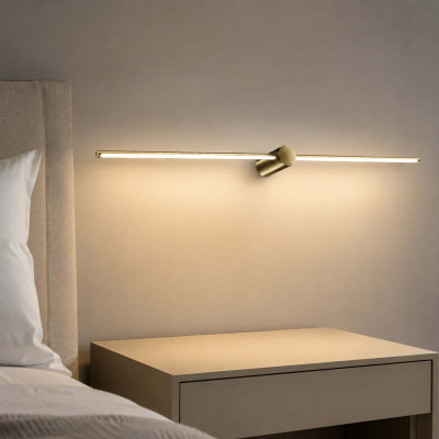 Ideal lux Filo Applique a led grande con struttura in alluminio dal design moderno Colore: Ottone