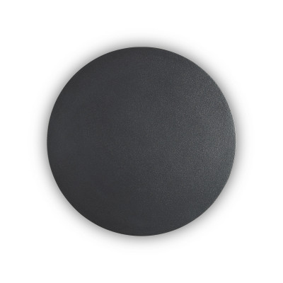 Ideal lux - Cover - Applique a led rotonda con struttura grande in alluminio e diffusore in acrilico - Colore: Nero - 1 Lampadina - Led Integrato - 11W - Lumen 1000 - Gradi Kelvin 3000k Luce Calda - IP20 - SKU: 195759