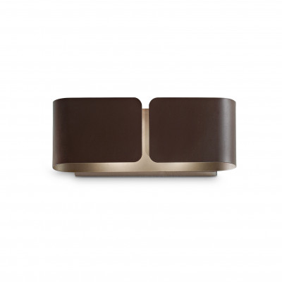 Ideal lux - Clip - Applique a parete con struttura in metallo dal design moderno - Colore: Caffelatte - 2 Lampadine - G9 - 40W - IP20 - SKU: 170923