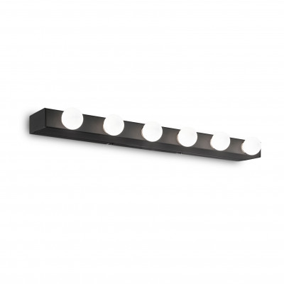 Ideal lux - Privè - Applique con struttura lineare in metallo dal design moderno - 6 Lampadine E14 40W - IP20 - SKU: 15942M