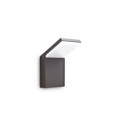Ideal lux - Style - Applique da esterno a led con struttura in alluminio e diffusore in acrilico - 1 Lampadina Led Integrato 8W - Lumen 950 - Gradi Kelvin 3000k Luce Calda - IP54 - SKU: 26913