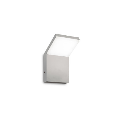 Ideal lux Style Applique da esterno a led con struttura in alluminio e diffusore in acrilico Colore: Grigio