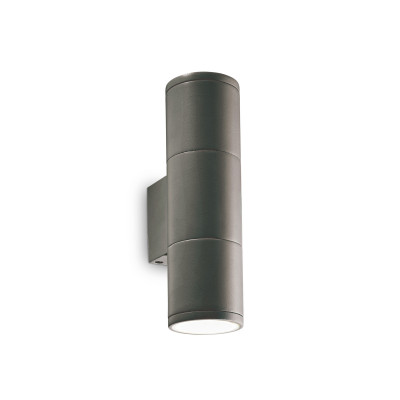 Ideal lux - Gun - Applique da esterno con struttura in alluminio e doppio diffusore in vetro - 2 Lampadine GU10 35W - IP44 - SKU: 10038
