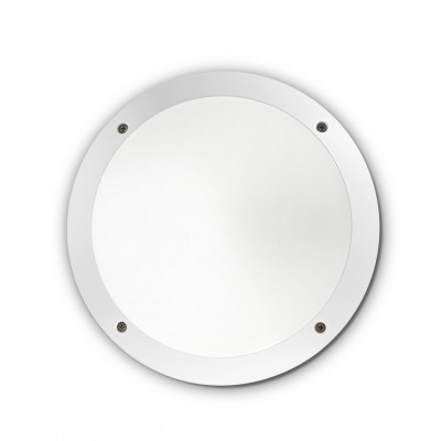 Ideal lux Polar Applique da esterno con struttura in resina e diffuosre rotondo Colore: Bianco