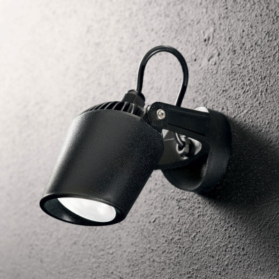Ideal lux - Elio - Applique da esterno con struttura in resina e diffusore orientabile - 1 Lampadina GU10 6W - IP66 - SKU: 09648