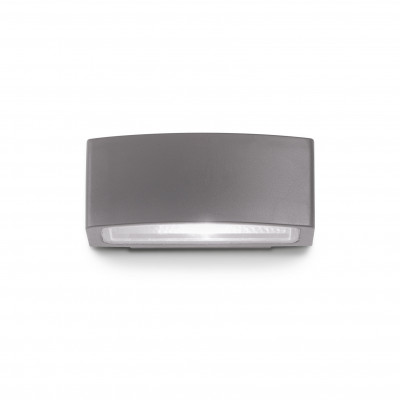 Ideal lux Andromeda Applique da esterno corta con struttura in alluminio e 2 diffusori in vetro Colore: Antracite