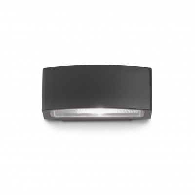 Ideal lux Andromeda Applique da esterno corta con struttura in alluminio e 2 diffusori in vetro Colore: Nero