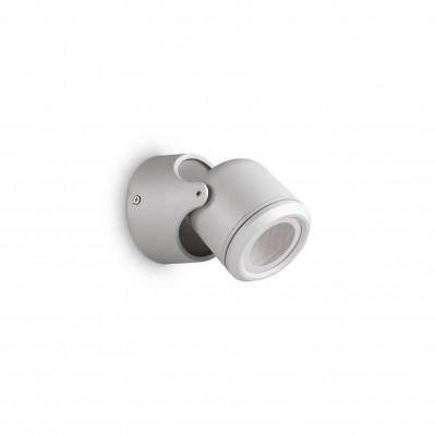Ideal lux Xeno Applique da esterno in alluminio e diffusore orientabile in vetro temperato Colore: Grigio