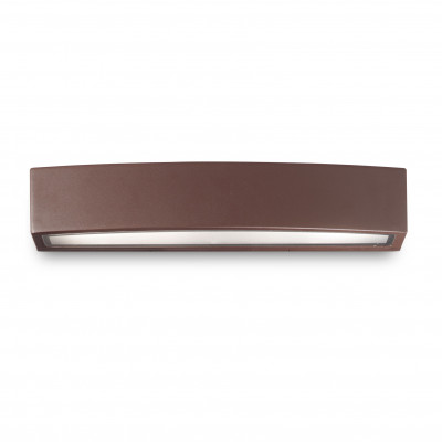 Ideal lux Andromeda Applique da esterno lunga con struttura in alluminio e 2 diffusori in vetro Colore: Caffelatte