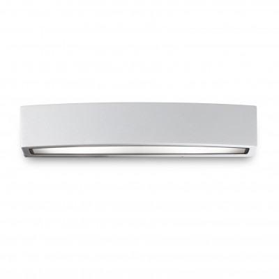Ideal lux Andromeda Applique da esterno lunga con struttura in alluminio e 2 diffusori in vetro Colore: Grigio