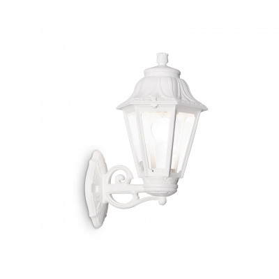 Ideal lux Dafne Applique da esterno rustica con struttura in resina e diffusore in acrilico Colore: Bianco