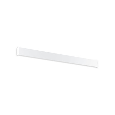 Ideal lux - Delta - Applique da parete a led con struttura in alluminio extra large - Colore: Bianco - 1 Lampadina - Led Integrato - 37W - Lumen 4300 - Gradi Kelvin 3000k Luce Calda - IP20 - SKU: 287607