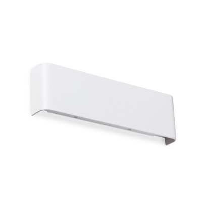 Ideal lux - Delta - Applique da parete a led con struttura in alluminio mini - 1 Lampadina Led Integrato 10W - Lumen 1800 - Gradi Kelvin 4000k Luce Naturale - IP20 - SKU: 34516S