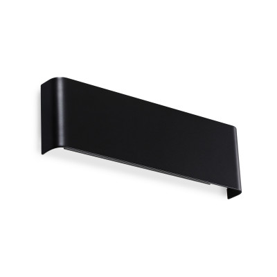 Ideal lux - Delta - Applique da parete a led con struttura in alluminio mini - Colore: Nero - 1 Lampadina - Led Integrato - 10W - Lumen 1800 - Gradi Kelvin 4000k Luce Naturale - IP20 - SKU: 345178
