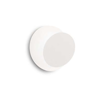 Ideal lux - Tick - Applique da parete a led con struttura in metallo a disco - Colore: Bianco - 1 Lampadina - Led Integrato - 7W - Lumen 700 - Gradi Kelvin 3000k Luce Calda - IP20 - SKU: 238975