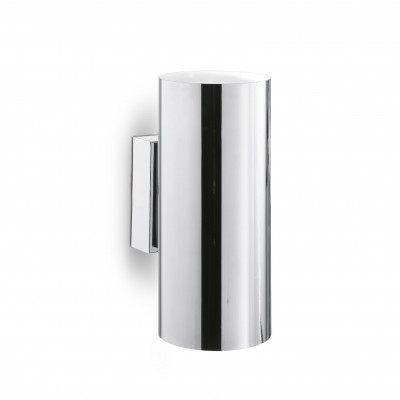 Ideal lux - Look - Applique da parete in metallo tubolare dal design moderno - Colore: Cromato - 2 Lampadine - GU10 - 8W - IP20 - SKU: 094182