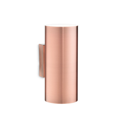 Ideal lux - Look - Applique da parete in metallo tubolare dal design moderno - Colore: Rame - 2 Lampadine - GU10 - 8W - IP20 - SKU: 164847