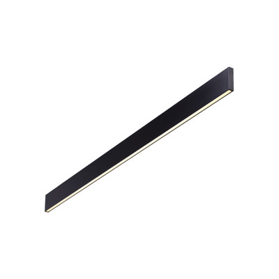 Ideal lux - Linus - Applique lineare a led con struttura in alluminio dal design moderno - Colore: Nero - 1 Lampadina - Led Integrato - 32W - Lumen 3000 - Gradi Kelvin 3000k Luce Calda - IP20 - SKU: 242019