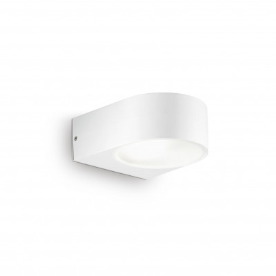 Ideal lux Iko Applique per esterni in alluminio e doppio diffusore in vetro temperato Colore: Bianco