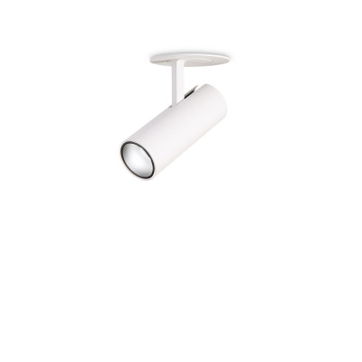 Ideal lux - Play - Faretto da incasso a led con struttura in alluminio e diffusore orientabile - Colore: Bianco - 1 Lampadina - Led Integrato - 7W - Lumen 520 - Gradi Kelvin 3000k Luce Calda - IP20 - SKU: 258270