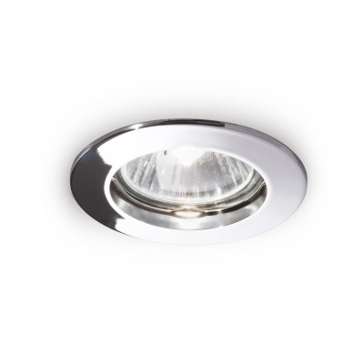 Ideal lux - Jazz - Faretto da incasso con struttura in alluminio rotonda - 1 Lampadina GU10 50W - IP20 - SKU: 08311
