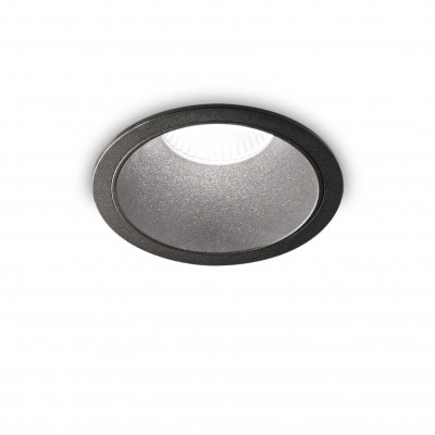 Ideal lux - Game Trim - Faretto da incasso grande a led con struttura in allumnio rotondo - Colore: Nero/Nero - 1 Lampadina - Led Integrato - 20W - Lumen 2250 - Gradi Kelvin 3000k Luce Calda - IP20 - SKU: 273167