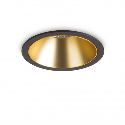 Ideal lux - Game Trim - Faretto da incasso grande a led con struttura in allumnio rotondo - 1 Lampadina Led Integrato 20W - Lumen 2250 - Gradi Kelvin 3000k Luce Calda - IP20 - SKU: 27317G