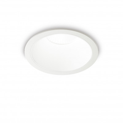 Ideal lux - Game Trim - Faretto da incasso grande a led con struttura in allumnio rotondo - Colore: Bianco/Bianco - 1 Lampadina - Led Integrato - 20W - Lumen 2250 - Gradi Kelvin 3000k Luce Calda - IP20 - SKU: 273174