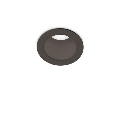 Ideal lux - Quark - Faretto da incasso grande a led con struttura rotonda in alluminio - 1 Lampadina Led Integrato 5W - Lumen 320 - Gradi Kelvin 3000k Luce Calda - IP20 - SKU: 30775G