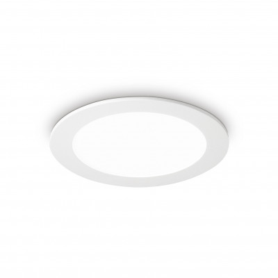 Ideal lux - Groove - Faretto da incasso medio a LED con struttura in alluminio e ghiera rotanda - Colore: Bianco - 1 Lampadina Led Integrato 20W - IP20 - SKU: 12399M