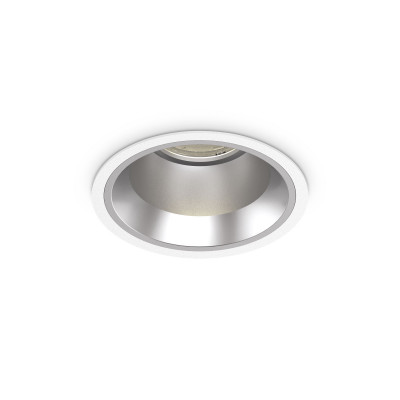 Ideal lux - Off - Faretto da incasso medio a led con struttura rotonda in alluminio - Colore: Bianco - 1 Lampadina - Led Integrato - 28W - Lumen 2900 - Gradi Kelvin 3000k Luce Calda - IP20 - SKU: 266510
