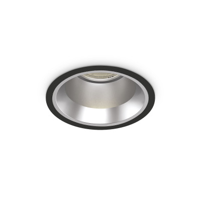 Ideal lux - Off - Faretto da incasso medio a led con struttura rotonda in alluminio - 1 Lampadina Led Integrato 28W - Lumen 3150 - Gradi Kelvin 4000k Luce Naturale - IP20 - SKU: 26652M