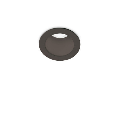 Ideal lux - Quark - Faretto da incasso medio a led con struttura rotonda in alluminio - 1 Lampadina Led Integrato 3W - Lumen 230 - Gradi Kelvin 3000k Luce Calda - IP20 - SKU: 32748M