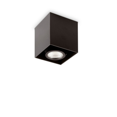 Ideal lux - Mood - Faretto da soffito quadrato orientabile con struttura in metallo - 1 Lampadina GU10 28W - IP20 - SKU: 14090M
