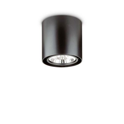 Ideal lux - Mood - Faretto da soffito rotondo grande orientabile con struttura in metallo - 1 Lampadina GU10 50W - IP20 - SKU: 14087G