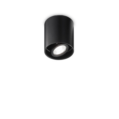Ideal lux - Mood - Faretto da soffito rotondo orientabile con struttura in metallo - 1 Lampadina GU10 28W - IP20 - SKU: 14084M