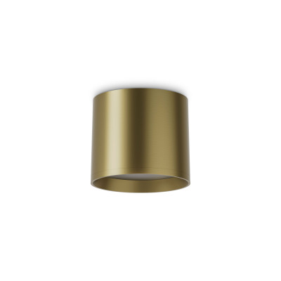 Ideal lux - Spike - Faretto da soffitto a led con struttura in alluminio rotonda - Colore: Ottone - 1 Lampadina - Led Integrato - 10W - Lumen 1100 - Gradi Kelvin 3000k Luce Calda - IP20 - SKU: 345475
