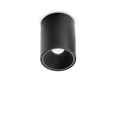 Ideal lux - Nitro - Faretto da soffitto a led struttura in alluminio e diffusore in acrilico piccolo - 1 Lampadina Led Integrato 10W - Lumen 1000 - Gradi Kelvin 3000k Luce Calda - IP20 - SKU: 20599P