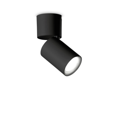 Ideal lux - Toby - Faretto da soffitto con corpo in alluminio con diffusore orientabile - 1 Lampadina GU10 35W - IP20 - SKU: 27153
